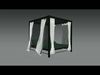 Poolside Cabana 08 with Animated Curtain Blowing in the Wind 3D model_1