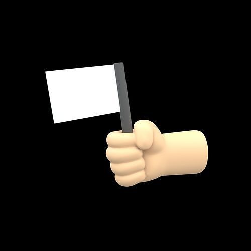 Surrender Icon v1 002 Low-poly 3D model
