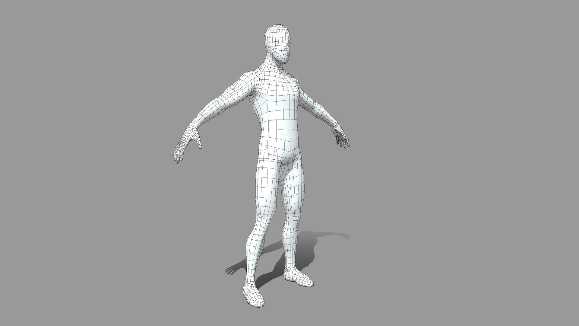 Free Pack - Male Base Mesh Free low-poly 3D model_2