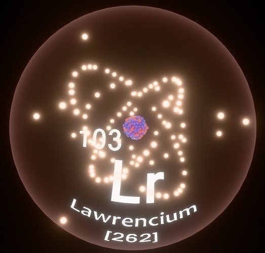 Atoms Low-poly 3D model