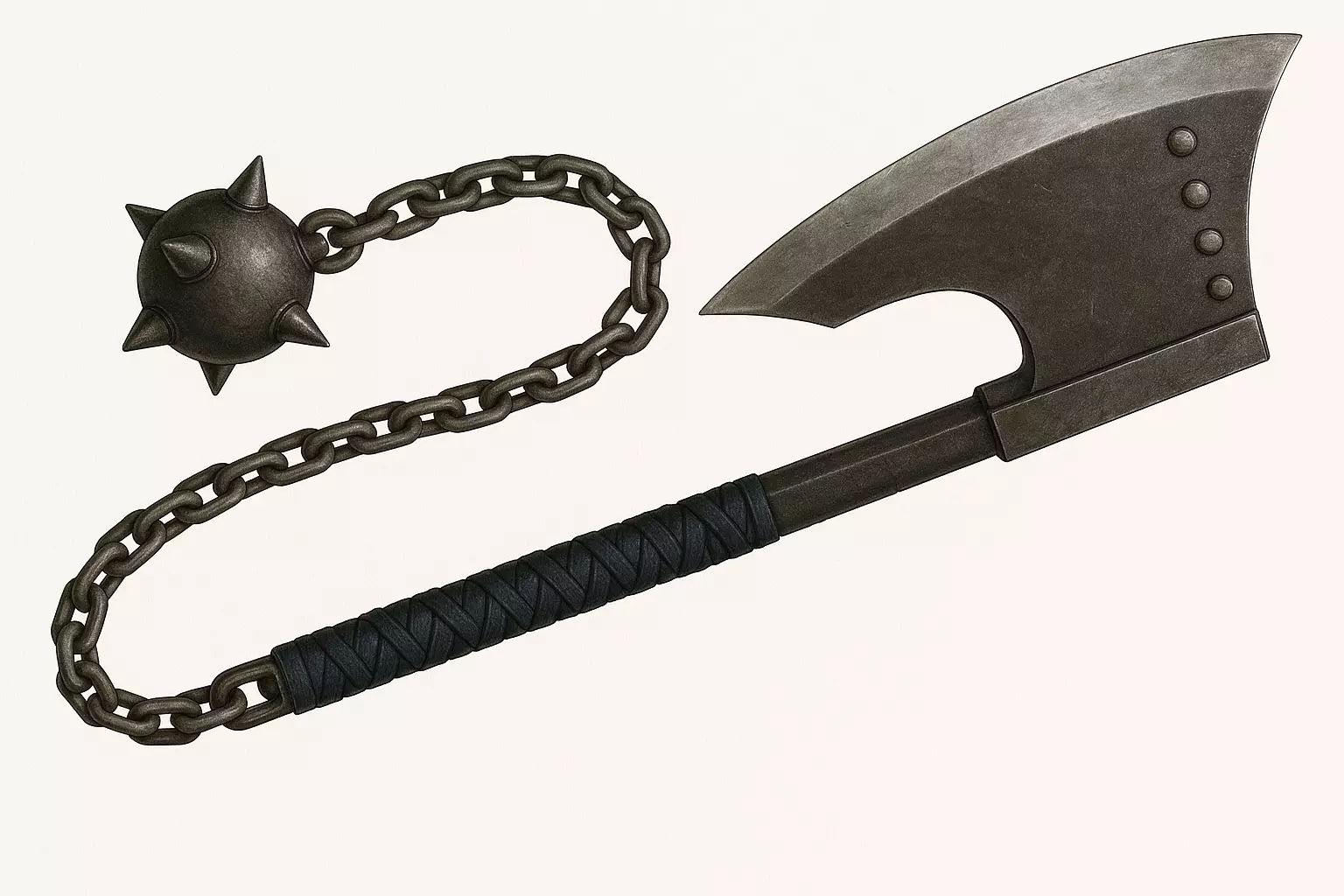 Chain Reaper Axe 3D model_0