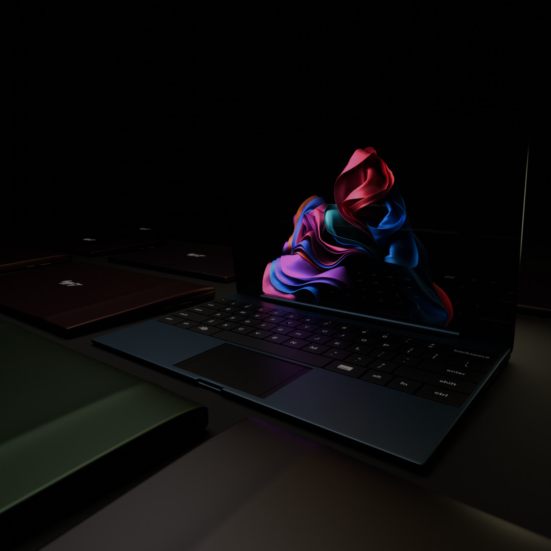 Laptop 3D model_2