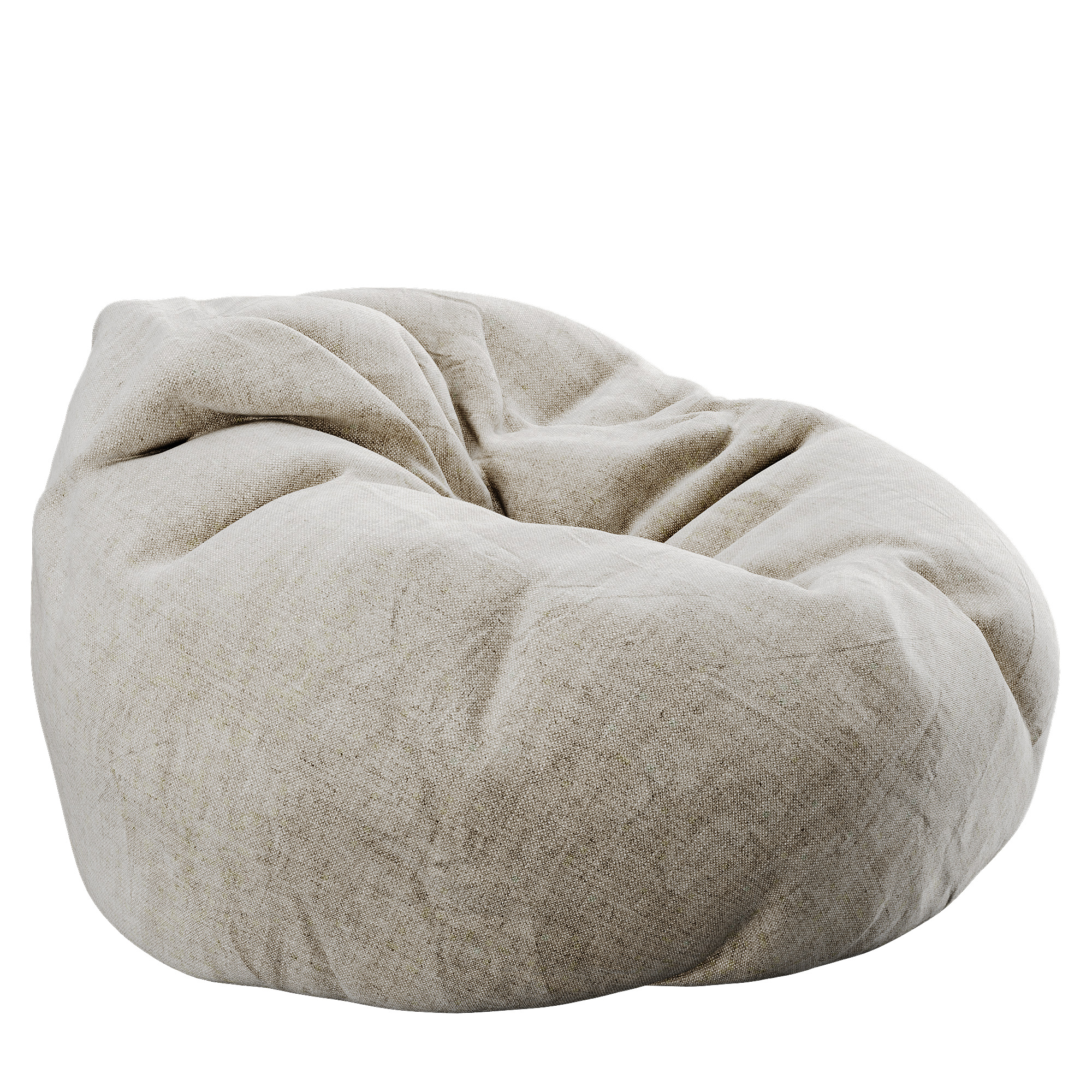 Bean Bag Low-poly 3D model_52