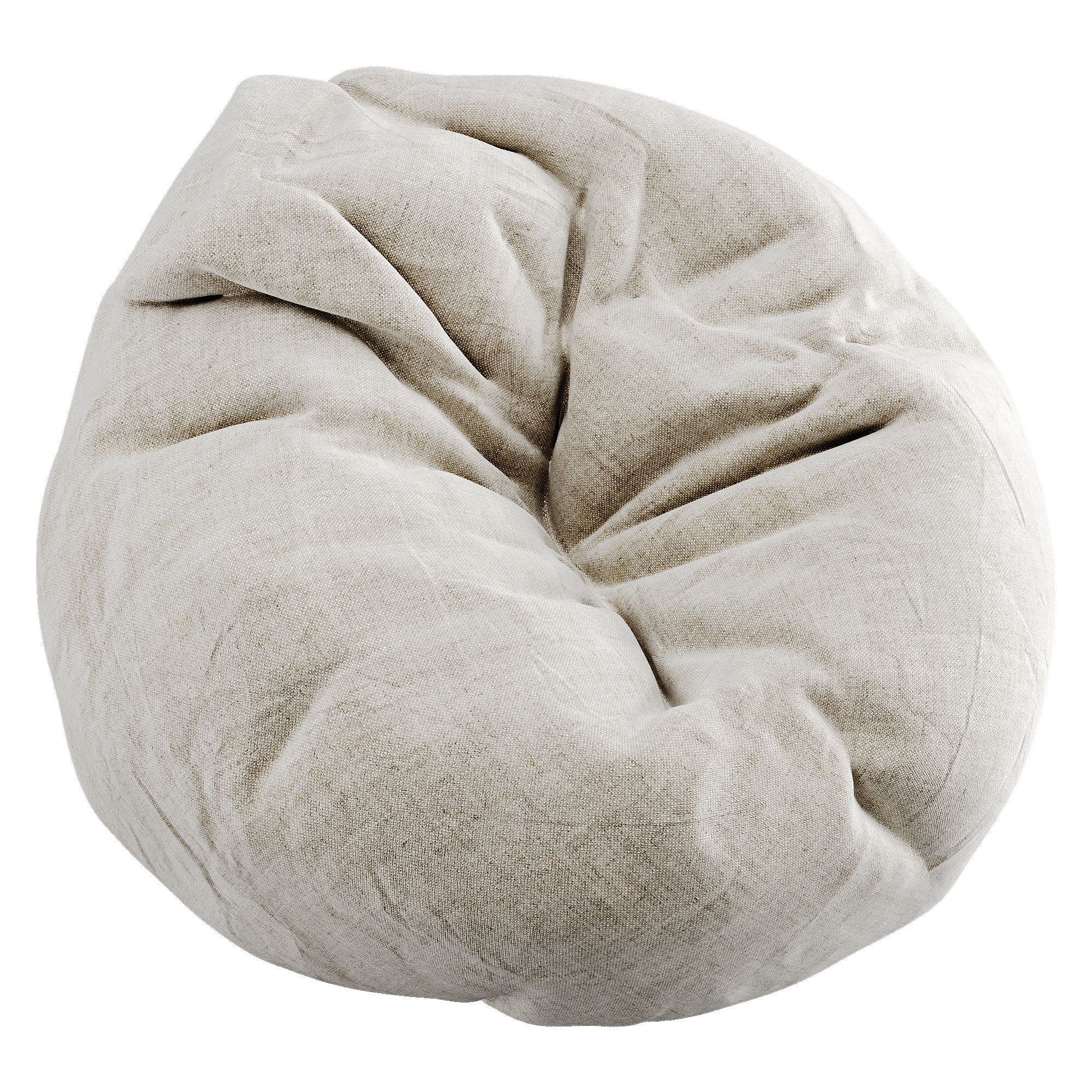 Bean Bag Low-poly 3D model_20