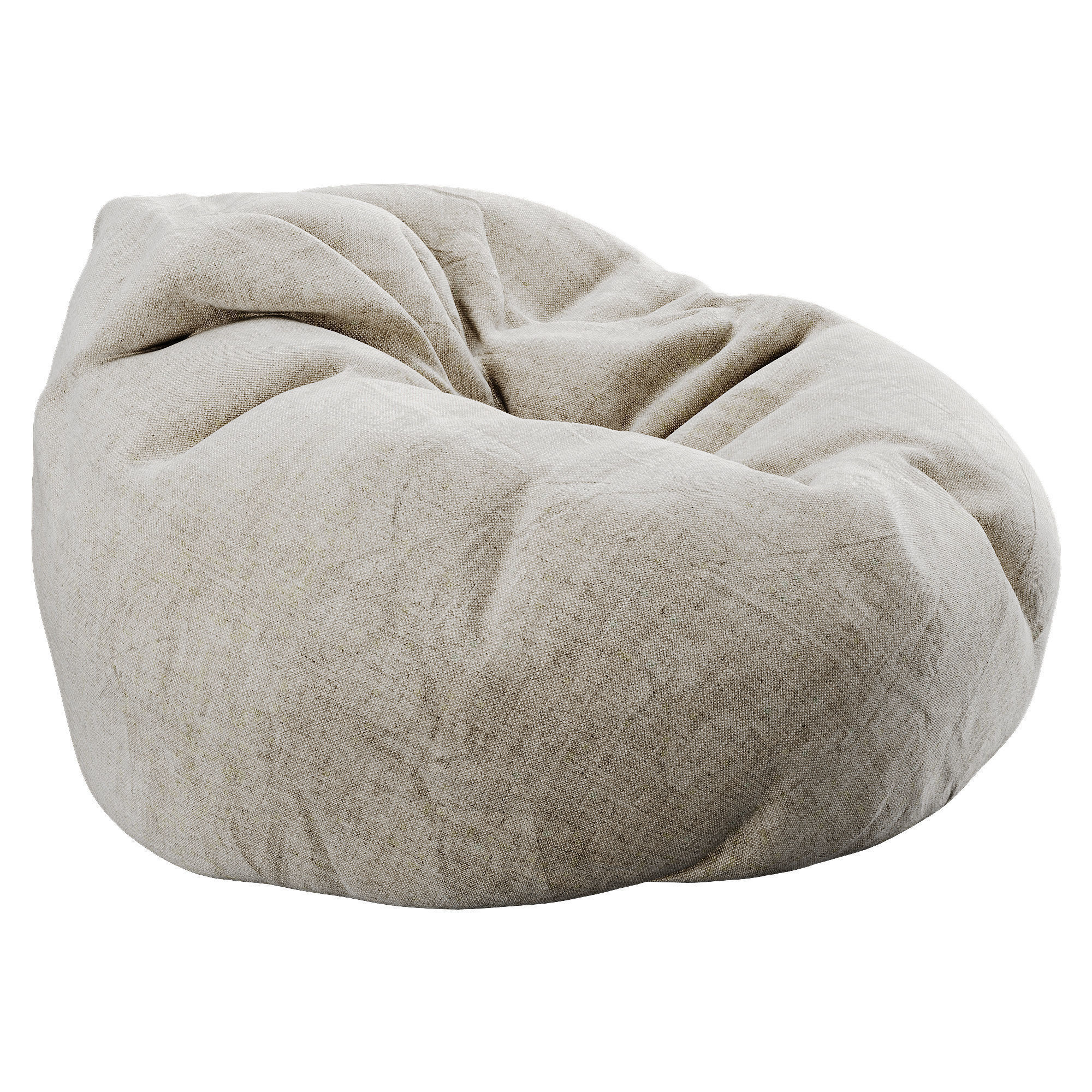 Bean Bag Low-poly 3D model_39