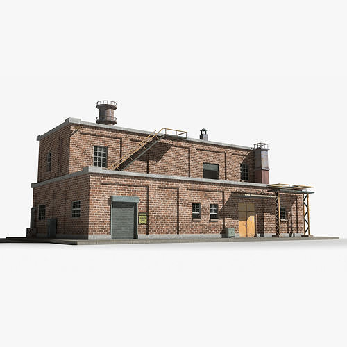 Factory xx15 Low-poly 3D model