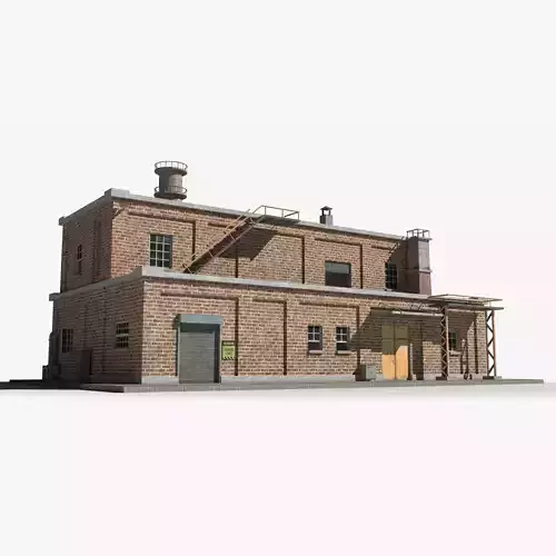 Factory xx15 Low-poly 3D model