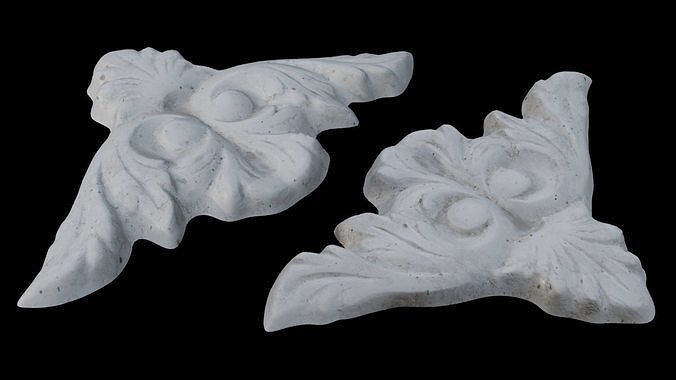  Decorative Ornament Scan Low-poly 3D model