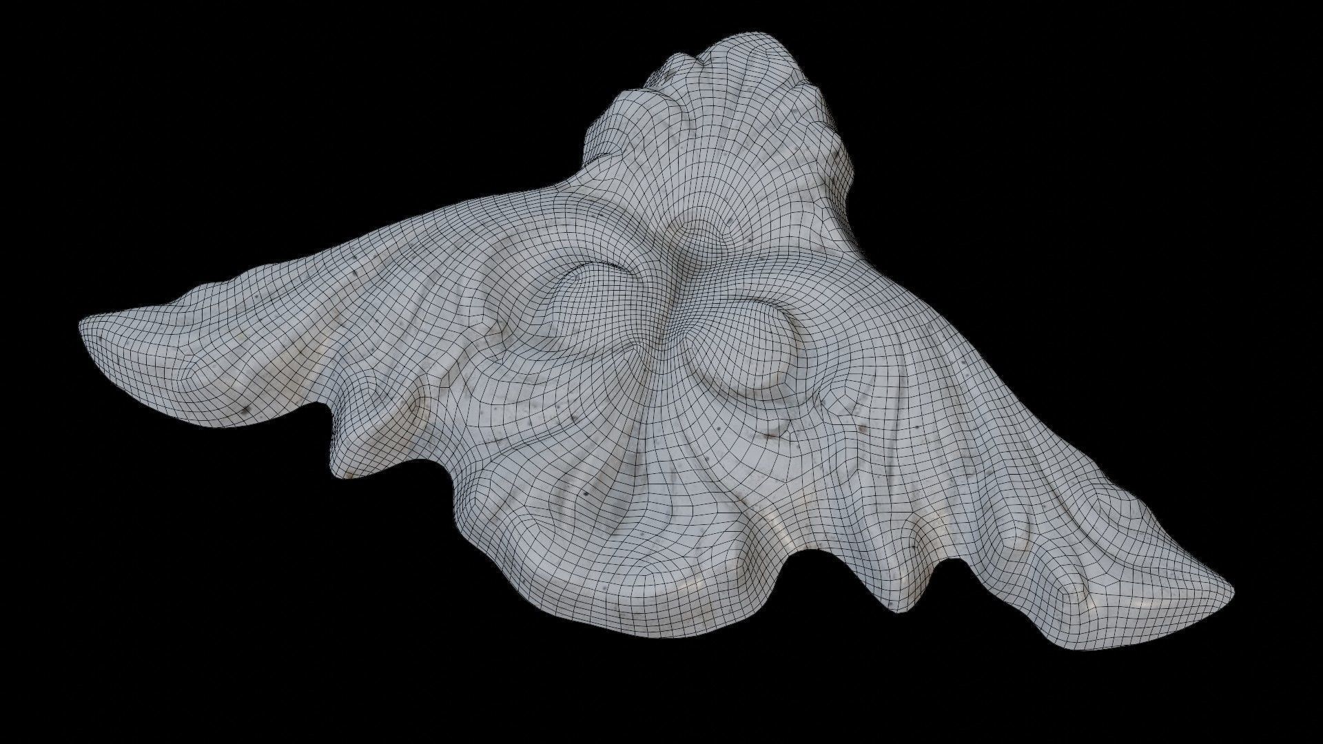 Decorative Ornament Scan Low-poly 3D model_4