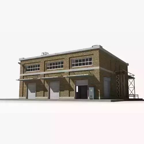 Factory xx16 Low-poly 3D model