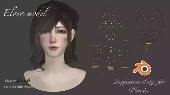 Elara-High-Quality Stylized Character