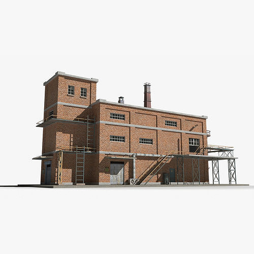 Factory xx20 Low-poly 3D model