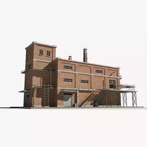 Factory xx20 Low-poly 3D model