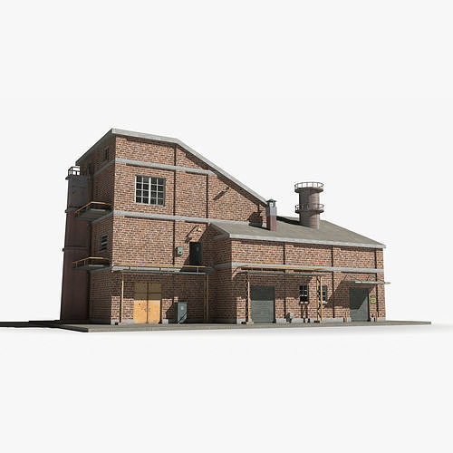  Factory xx21 Low-poly 3D model