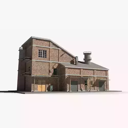  Factory xx21 Low-poly 3D model