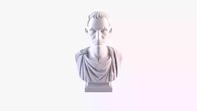 Julius Caesar Bust Sculpture 3D print model STL File 3D print model
