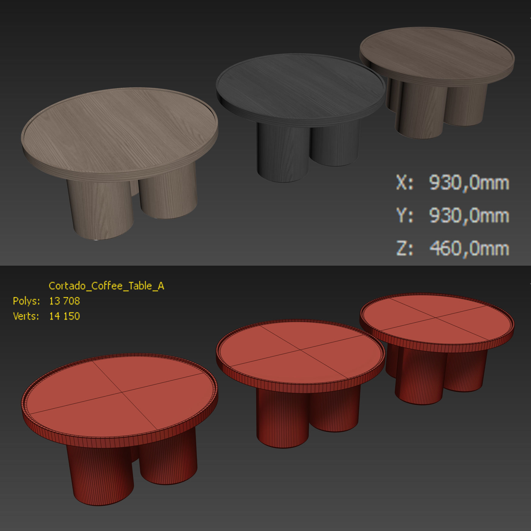 Cortado Coffee Table By Minimal Space 3D model_5