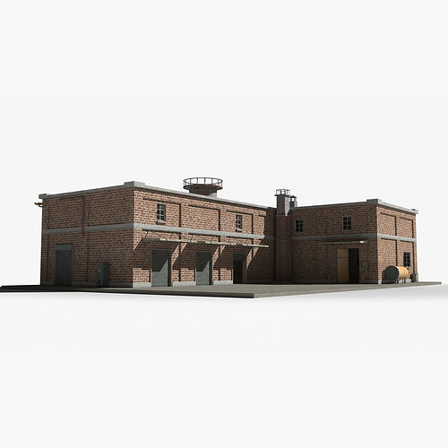 Factory xx24 Low-poly 3D model