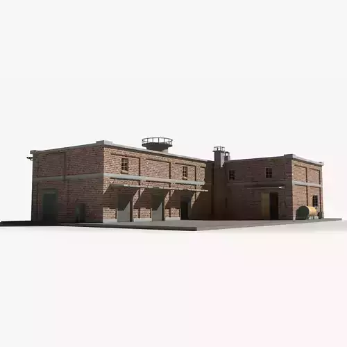 Factory xx24 Low-poly 3D model