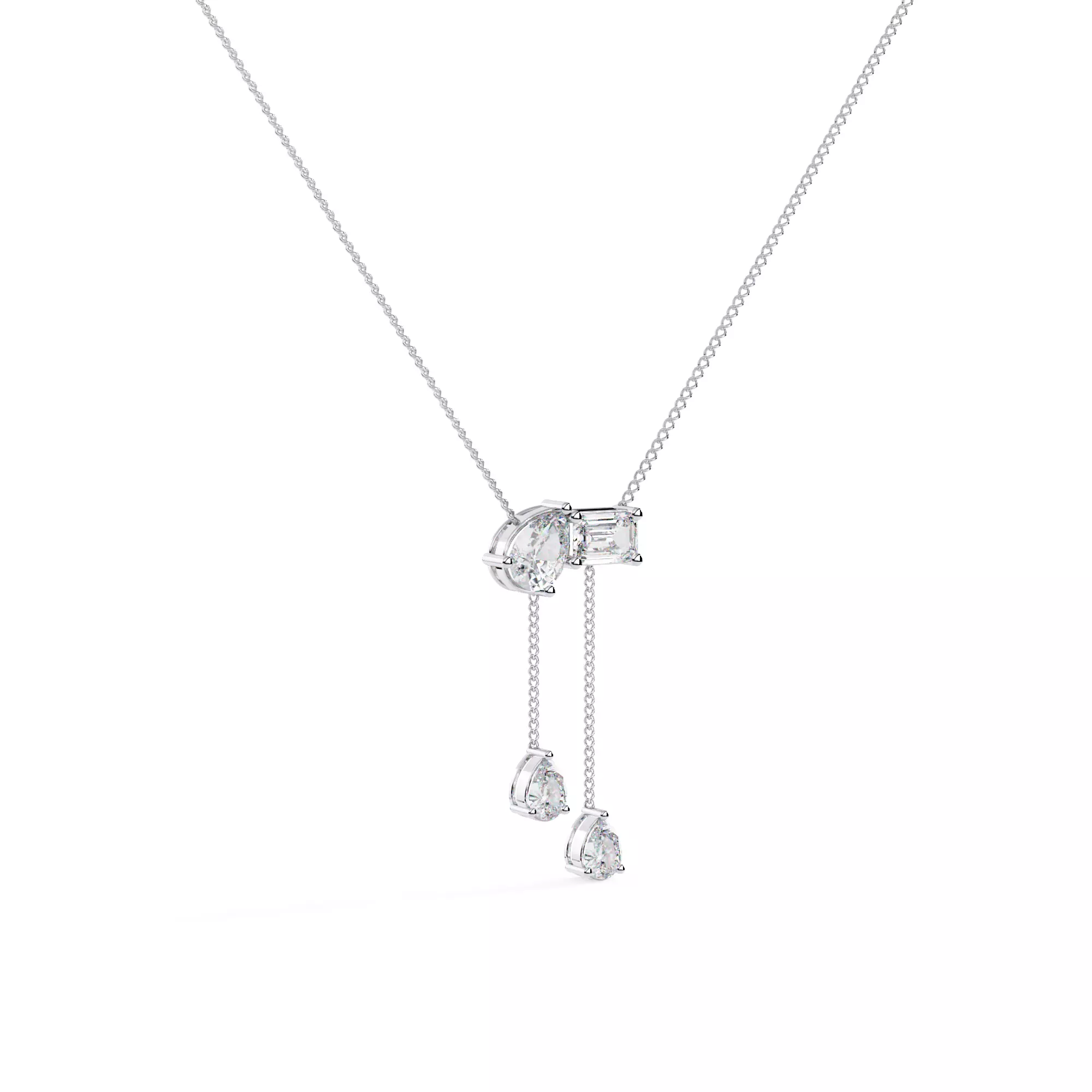 NECKLACE DIAMOND -CAD-010 3D model_0