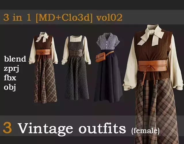 3 Vintage outfits vol02