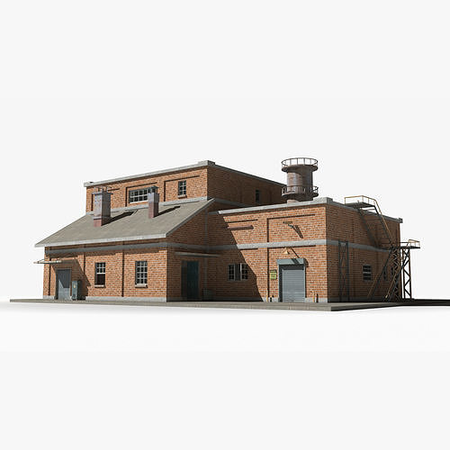 Factory xx25 Low-poly 3D model