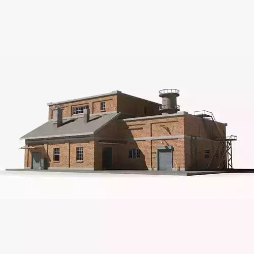 Factory xx25 Low-poly 3D model