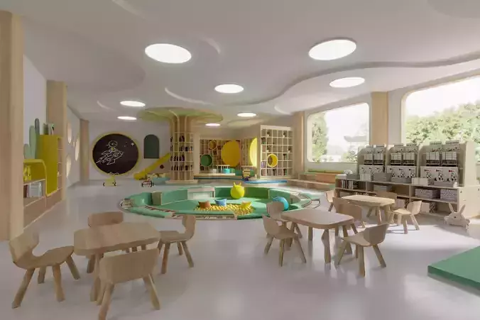 Children  Playground Slide