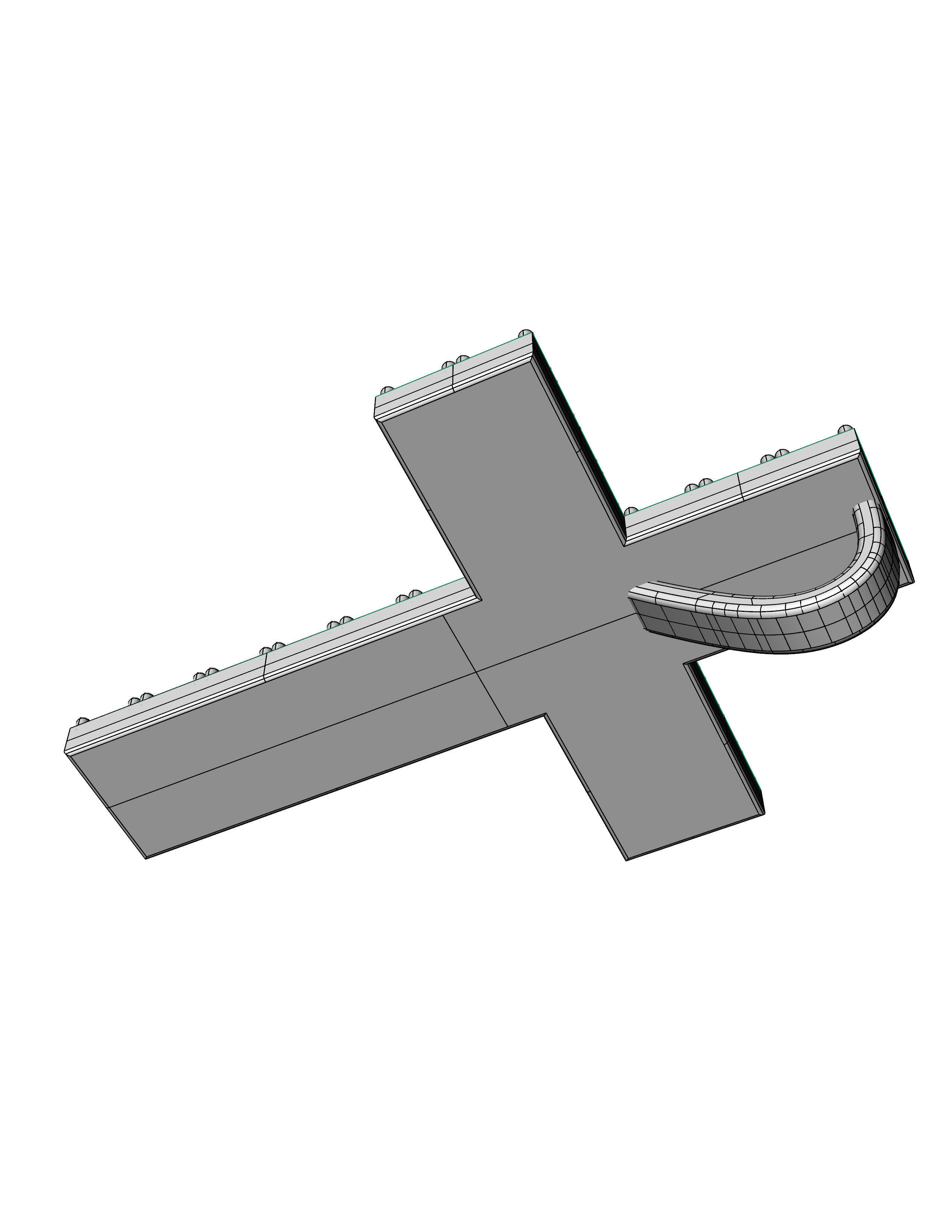 DIAMOND CROSS PENDANT NECKLACE 3dmodel 3D print Model 3D print model_15