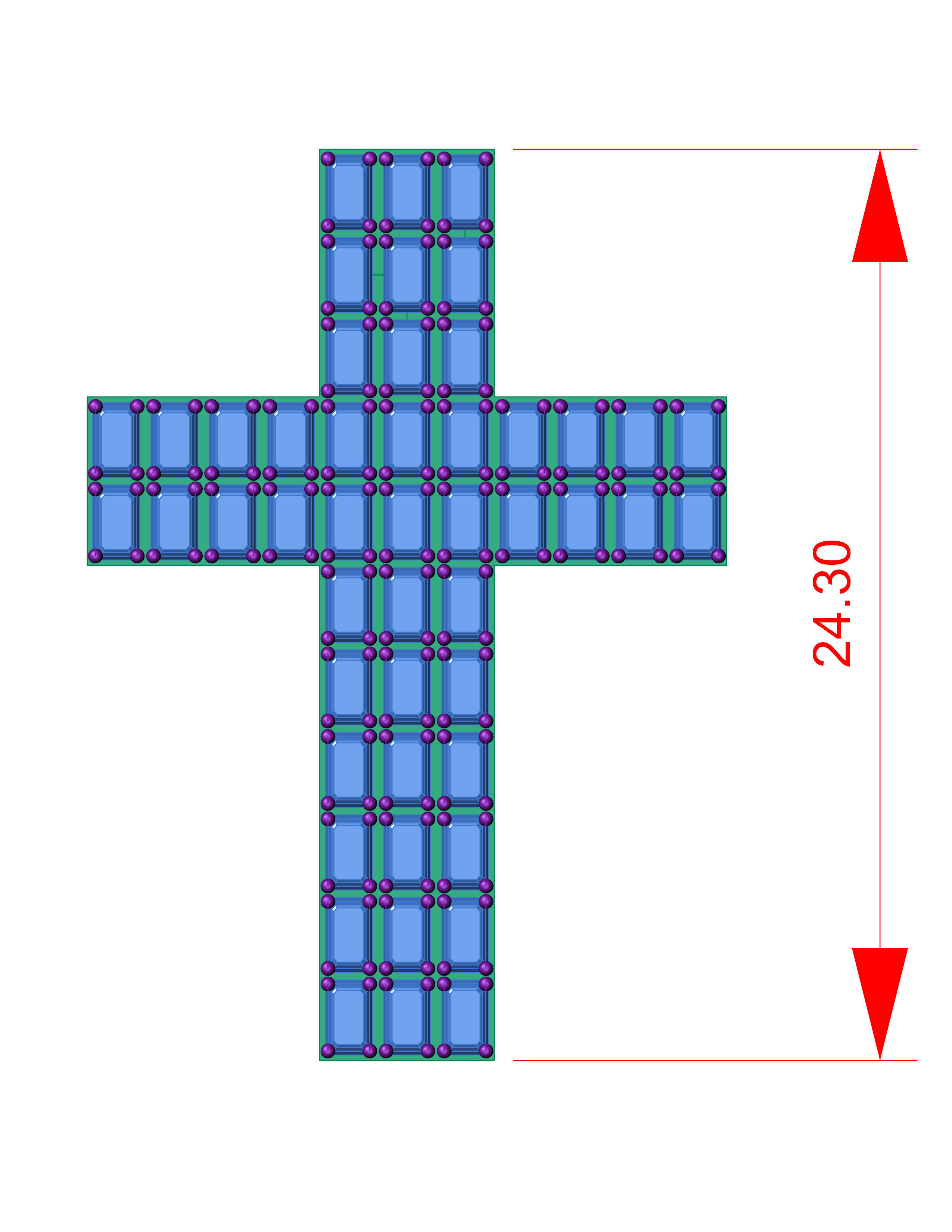 DIAMOND CROSS PENDANT NECKLACE 3dmodel 3D print Model 3D print model_6