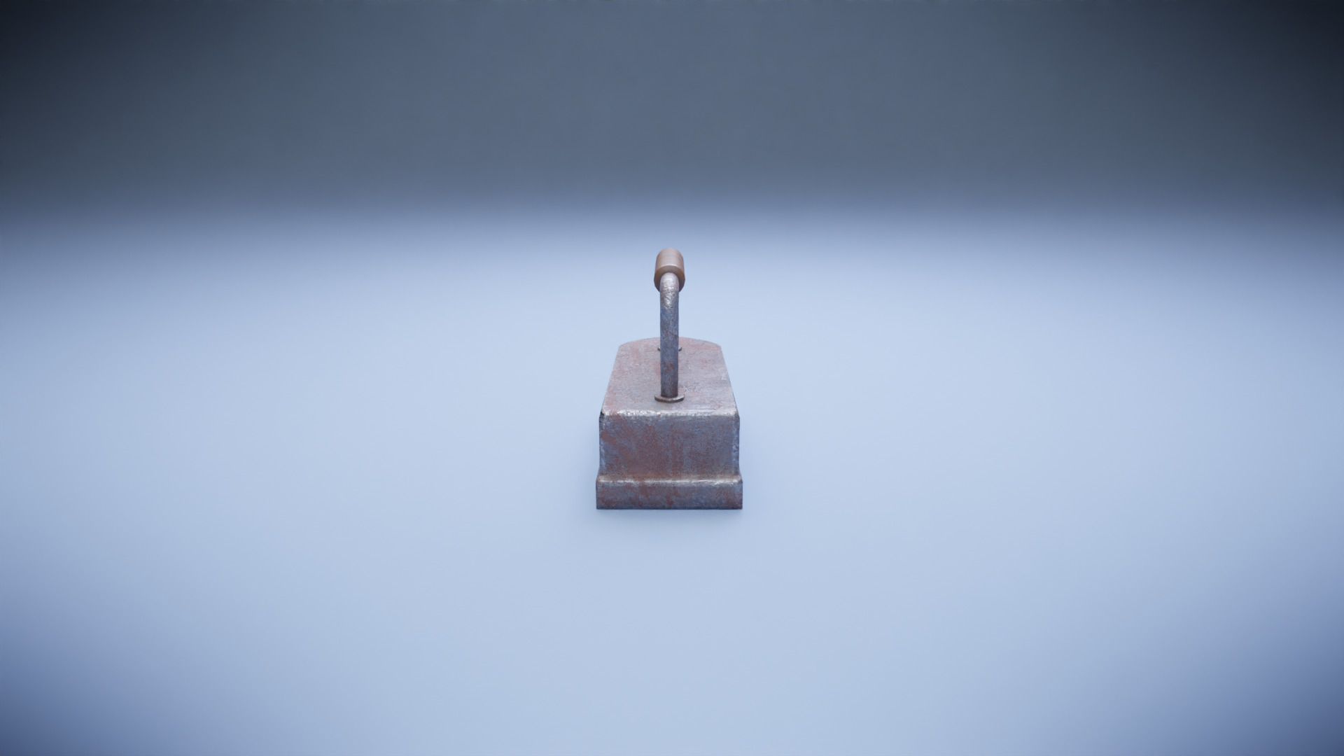 Old iron Low-poly 3D model_2