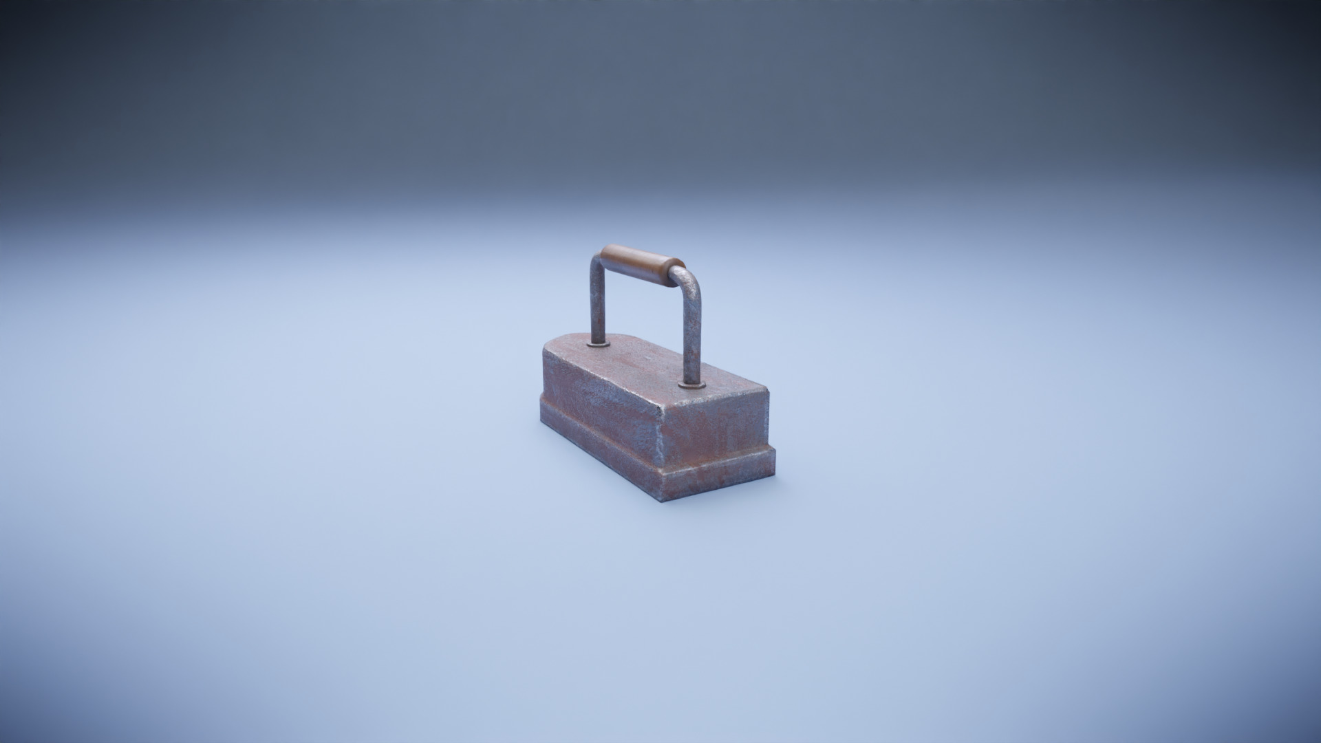 Old iron Low-poly 3D model_3