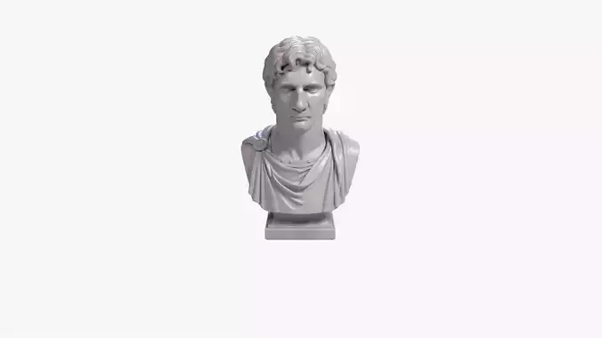 Alexander the Great Bust Sculpture 3D print model STL File
