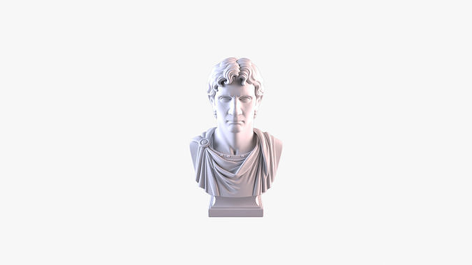 Alexander the Great Bust Sculpture 3D print model STL File 3D print model