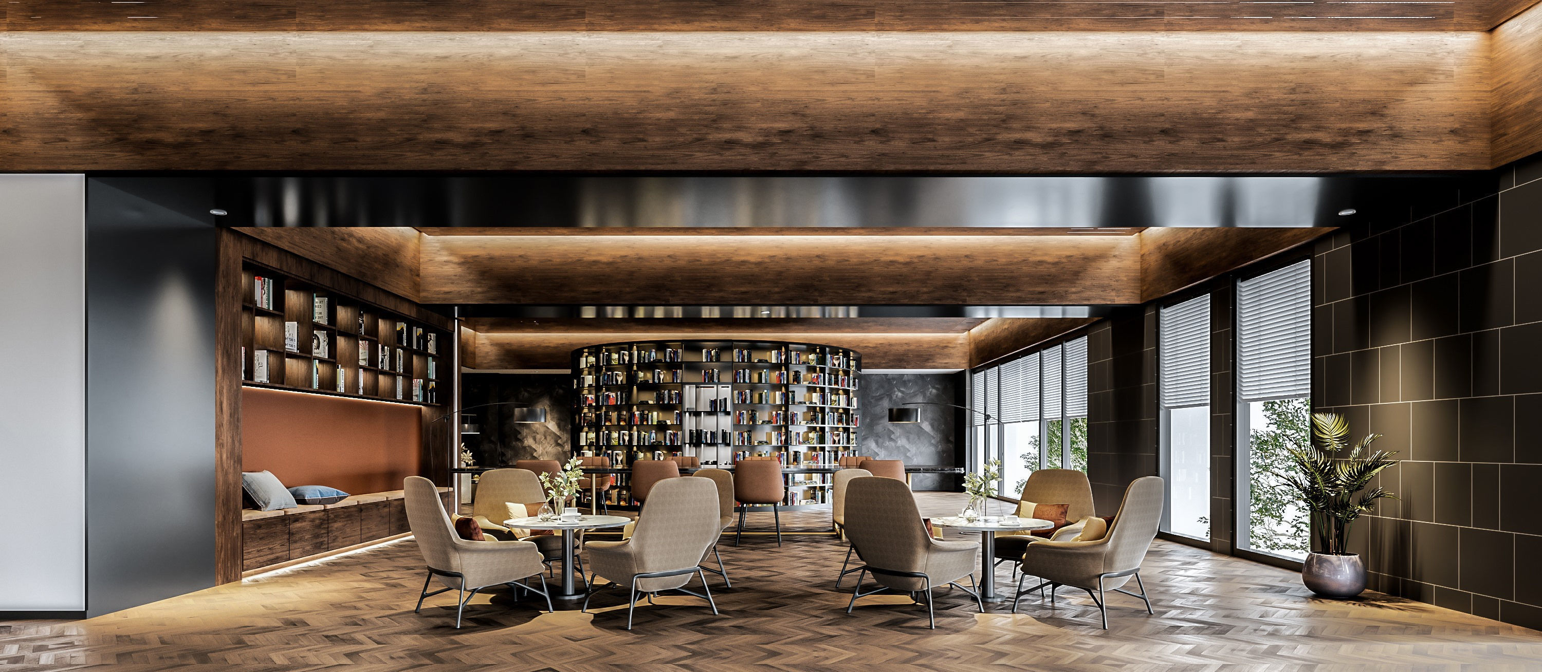 Bookstore Library 3D model_2