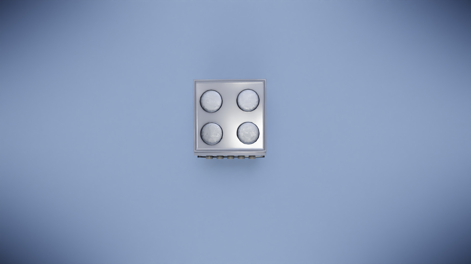 Gas stove Low-poly 3D model_5