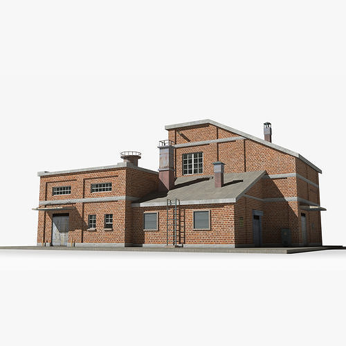 Factory xx31 Low-poly 3D model