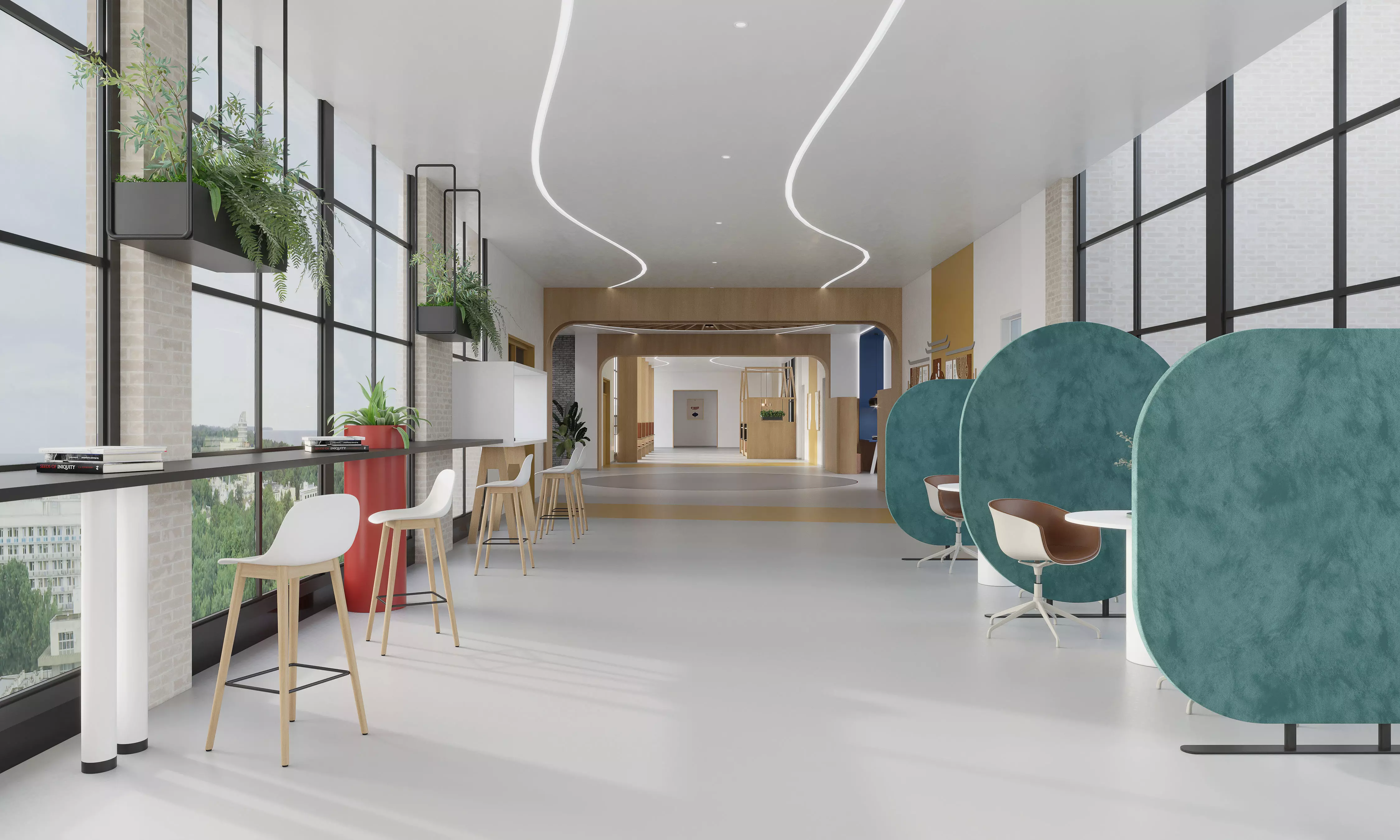 Library Bookstore 3D model_0