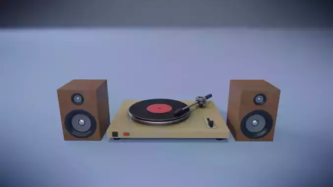 Vinyl player and speakers