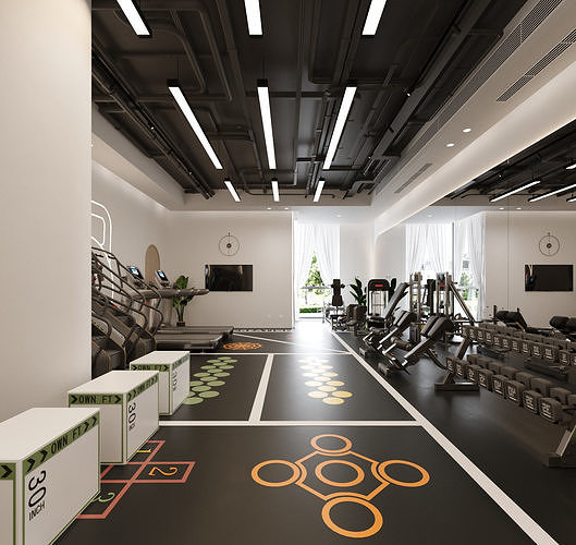 Modern Gym 3D model