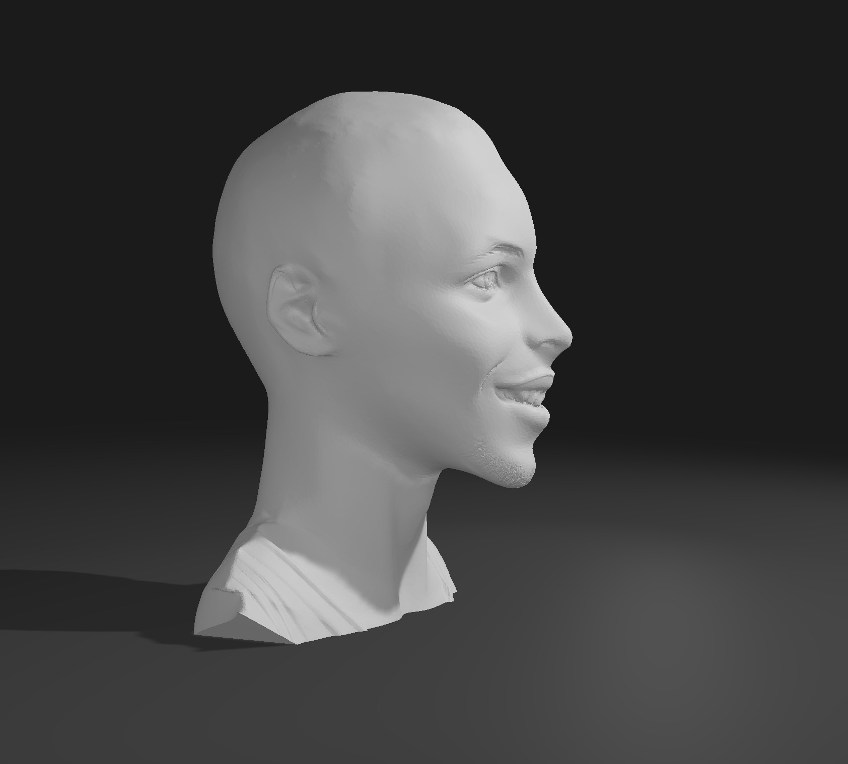 Rookie Stephen Curry Bust 3D print model_1