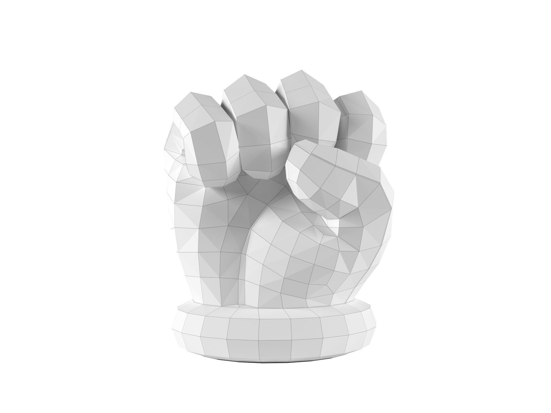 Mario Hand - Fist 3D print model_2