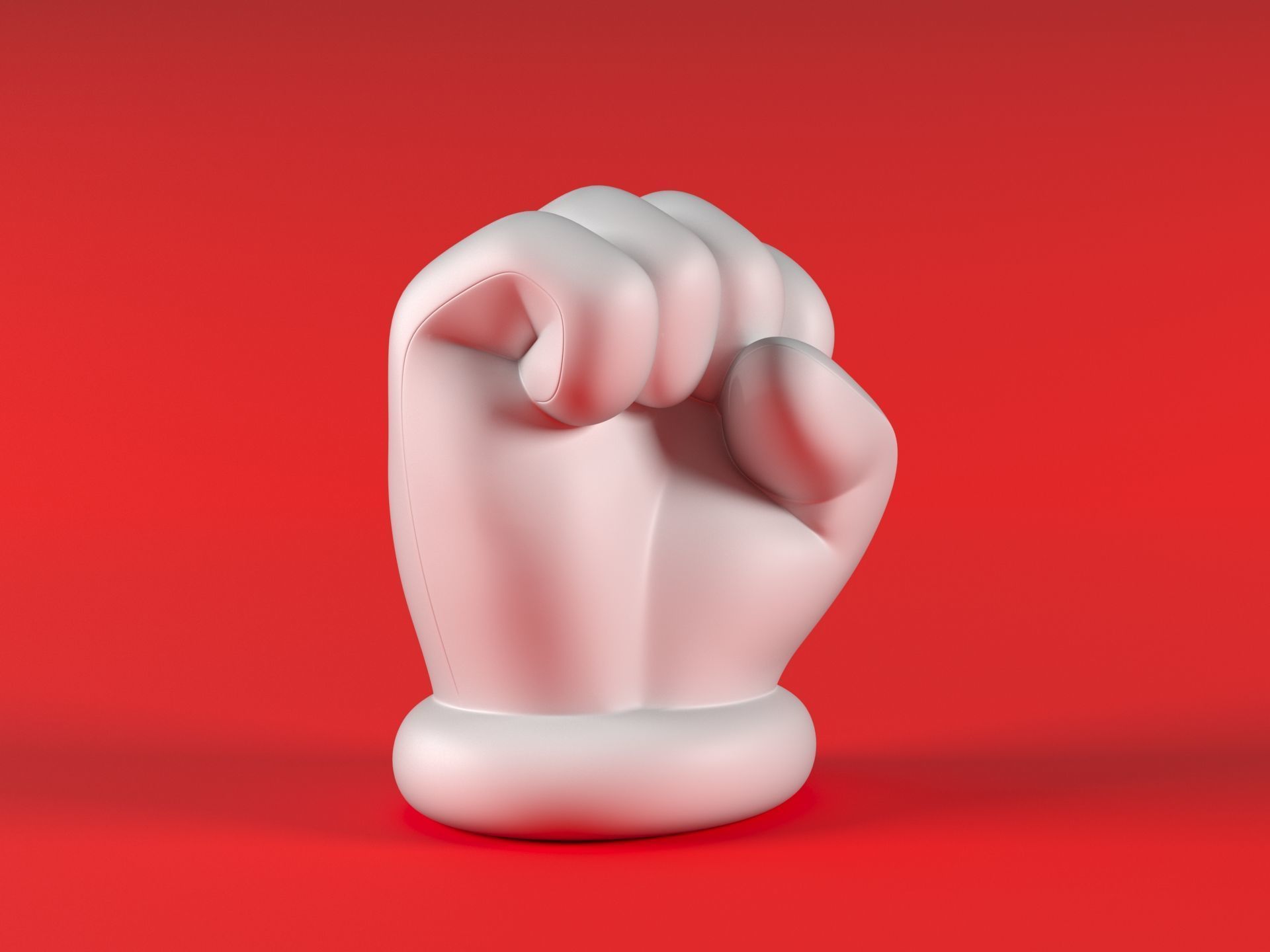 Mario Hand - Fist 3D print model_13