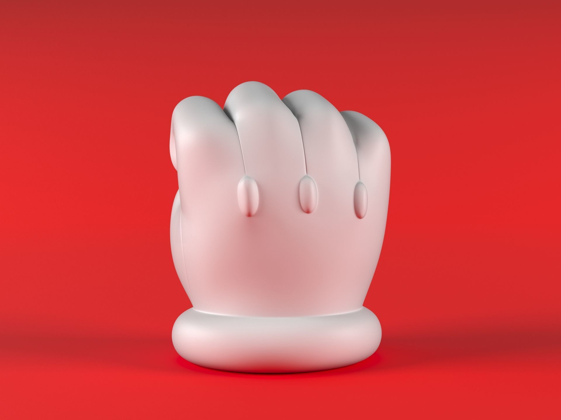 Mario Hand - Fist 3D print model_8