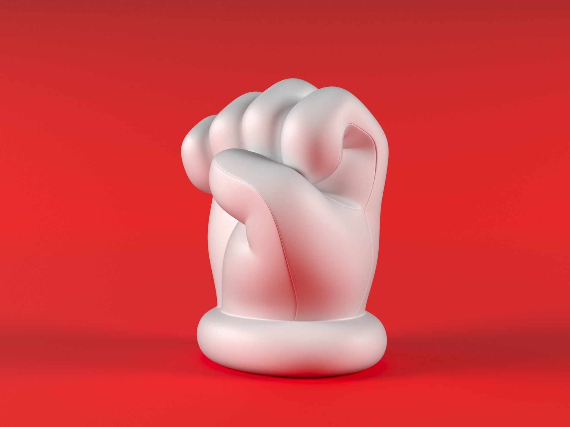 Mario Hand - Fist 3D print model_4