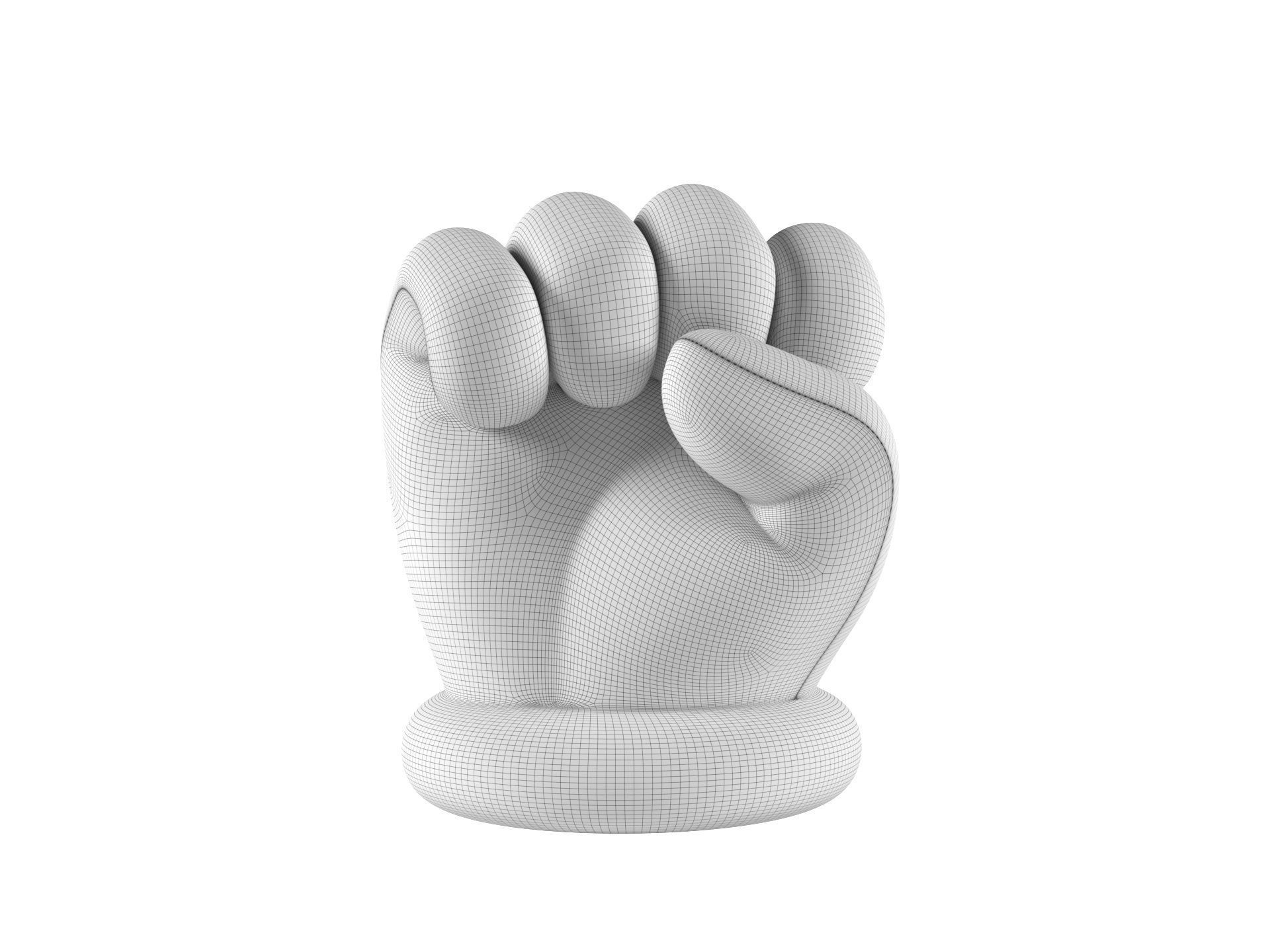 Mario Hand - Fist 3D print model_1