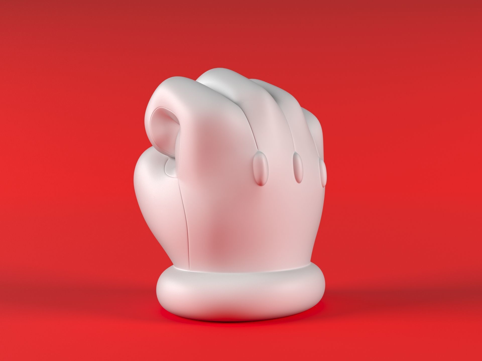 Mario Hand - Fist 3D print model_7