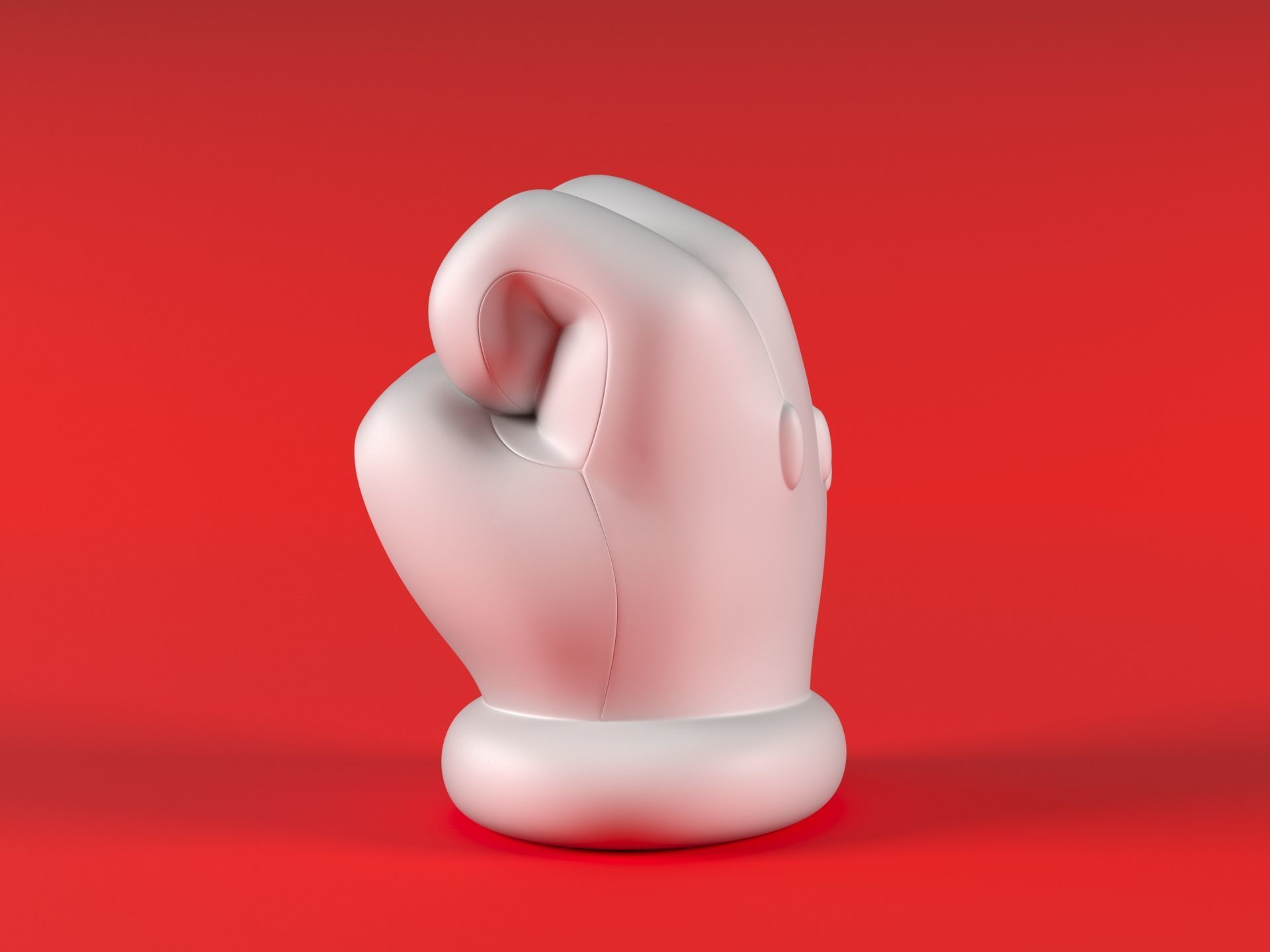 Mario Hand - Fist 3D print model_6