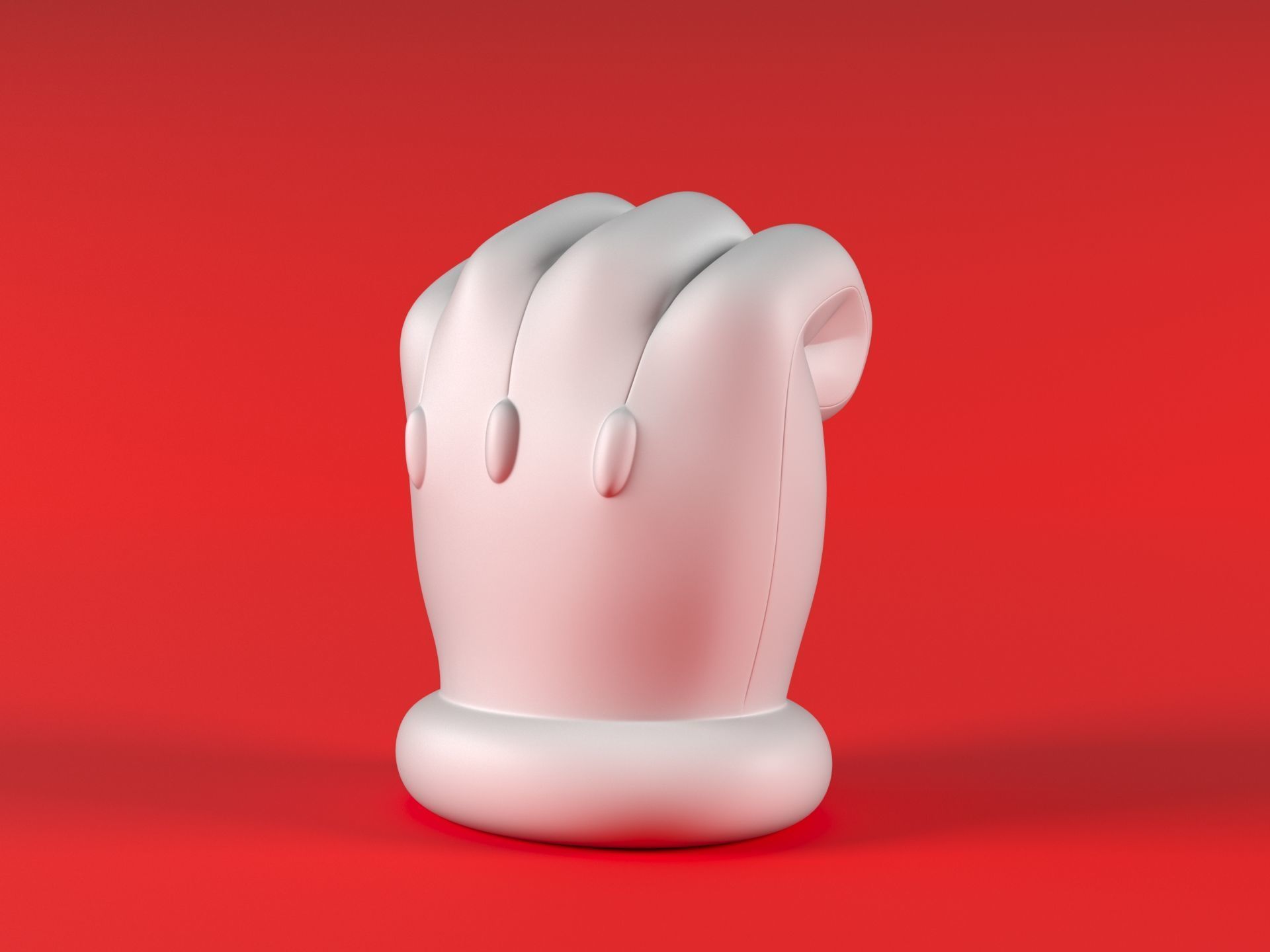 Mario Hand - Fist 3D print model_10