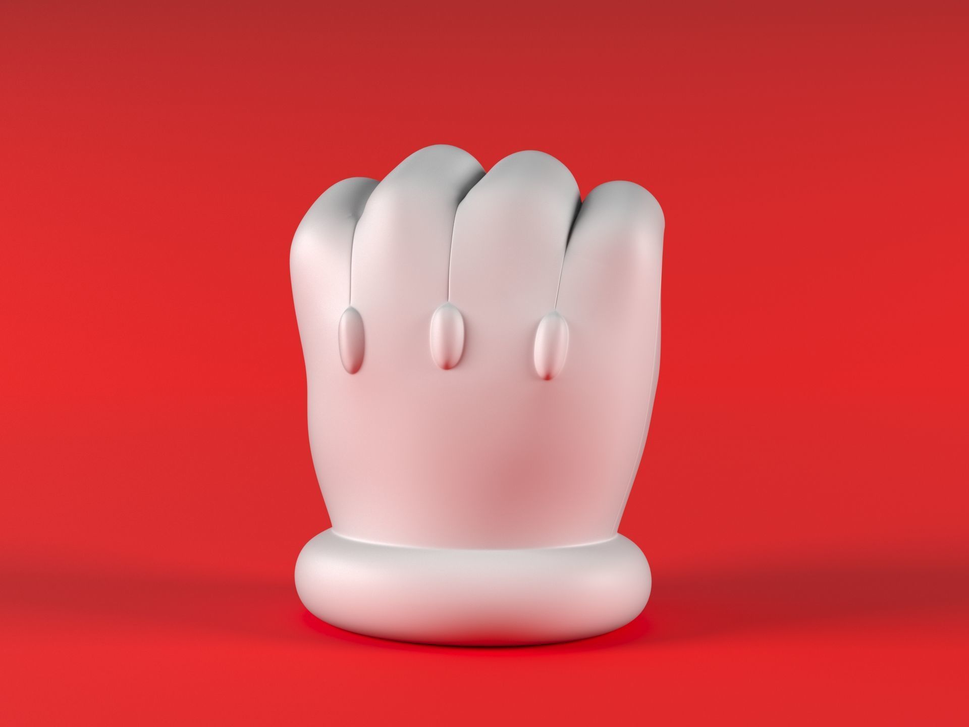 Mario Hand - Fist 3D print model_9